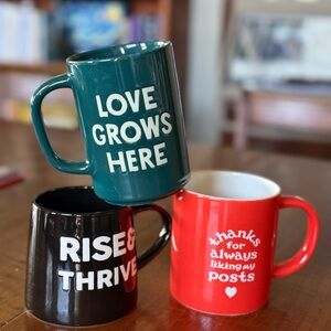 Colorful Inspirational Mugs Set